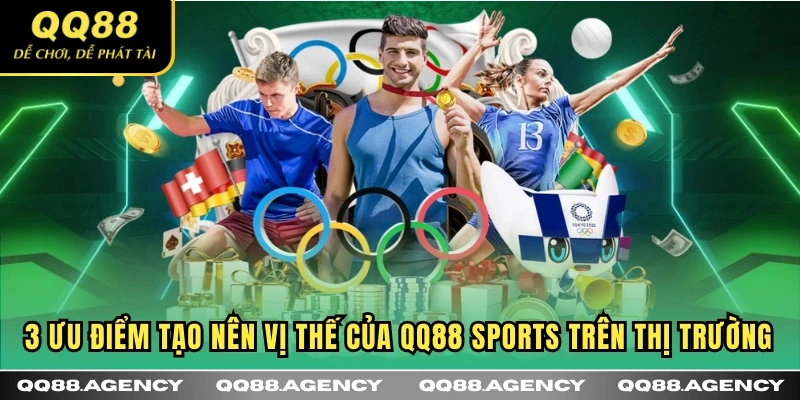 3 ưu điểm tạo nên vị thế của QQ88 Sports trên thị trường